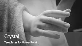  Presentation with human - Presentation design consisting of history humans - stone statue detail of human background and a gray colored foreground