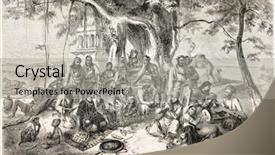  Presentation with journal - Presentation enhanced with sect - old illustration of thugs created background and a light gray colored foreground