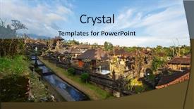  Presentation with pura - Beautiful presentation featuring history indonesian - pura besakih temple bali indonesia backdrop and a light blue colored foreground