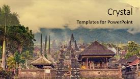  Presentation with pura - Audience pleasing slides consisting of history indonesian - pura besakih temple bali indonesia backdrop and a coral colored foreground