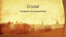  Presentation with cityscape - Amazing presentation having history lituanian - cityscape of vilnius at sunset backdrop and a blonde colored foreground