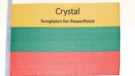  Presentation with history - Slides enhanced with history lituanian - lithuanian flag against a white background and a yellow colored foreground