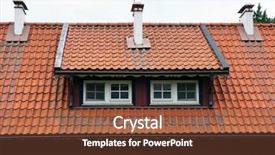  Presentation with red beet root - PPT layouts consisting of history lituanian - red tiled mansard roof background and a tawny brown colored foreground