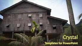 Presentation with sarawak - Cool new slides with history malaysia - long house in sarawak backdrop and a tawny brown colored foreground