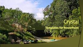  Presentation with sarawak - Beautiful slide deck featuring history malaysia - longhouse in sarawak backdrop and a tawny brown colored foreground