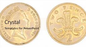  Presentation with math - Beautiful PPT layouts featuring history math - coins isolated on a white backdrop and a  colored foreground