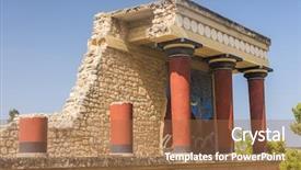  Presentation with ancient greece - Cool new slides with history minoan - north entrance to ancient knossos backdrop and a coral colored foreground