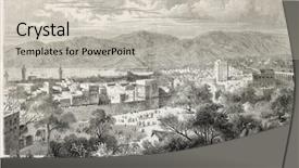  Presentation with journal - Amazing theme having history oflebanon - beirut old view lebanon created backdrop and a soft green colored foreground