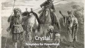  Presentation with old people - Beautiful slide deck featuring history oflebanon - druzes people old illustration backdrop and a gray colored foreground