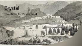  Presentation with old - Theme with history oflebanon - kabelias old view lebanon background and a  colored foreground
