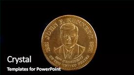  Presentation with american history - PPT layouts with history old lincoln - american coin special edition background and a black colored foreground