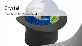  Presentation with black history - Amazing PPT layouts having history old lincoln - black hat and earth planet backdrop and a  colored foreground