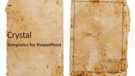  Presentation with history book - Slides having history old pages - vintage book or copybook cover background and a coral colored foreground