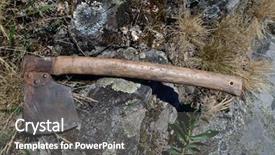  Presentation with farming irrigation canals - PPT layouts with history peasant - ancient farming items south norway background and a  colored foreground