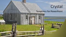  Presentation with example - Colorful slide set enhanced with history peasant - example of an early pioneer backdrop and a light blue colored foreground