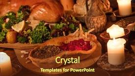  Presentation with medieval - Slides with history peasant - medieval ancient kitchen table background and a tawny brown colored foreground