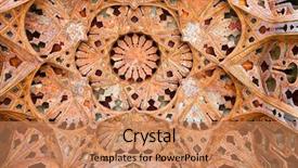  Presentation with persia - Slide deck having history persia - beautiful decorated dome of ali background and a coral colored foreground