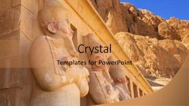  Presentation with mortuary - Cool new slides with history queens - architecture of the mortuary temple backdrop and a coral colored foreground