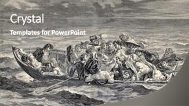  Presentation with antique - Cool new slides with history romanticismo - antique engraved illustration showing backdrop and a  colored foreground