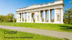  Presentation with republic dominican - PPT theme enhanced with history romanticismo - colonnade on reistna czech republic background and a gold colored foreground