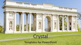  Presentation with republic dominican - Presentation theme consisting of history romanticismo - colonnade on reistna czech republic background and a  colored foreground