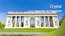  Presentation with history - PPT theme having history romanticismo - colonnade on reistna czech republic background and a  colored foreground