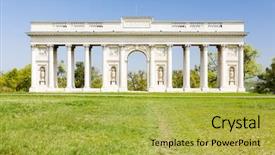  Presentation with republic dominican - Cool new slides with history romanticismo - colonnade on reistna czech republic backdrop and a  colored foreground