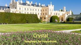  Presentation with history - PPT layouts enhanced with history romanticismo - lednice palace with garden czech background and a  colored foreground