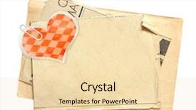  Presentation with old paper design - Colorful slide deck enhanced with history romanticismo - sheet of old paper backdrop and a  colored foreground