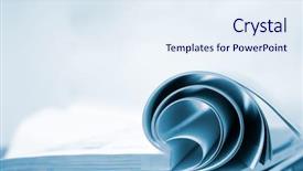  Presentation with history book - Cool new presentation theme with history science - book with the white background backdrop and a sky blue colored foreground