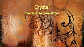  Presentation with swirls - Cool new presentation theme with history sepia - orange burnt edge book spread backdrop and a red colored foreground