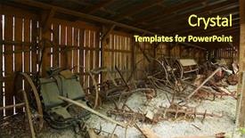  Presentation with american history - Presentation design having history slavery - american 1800 farm tools rusting background and a wine colored foreground