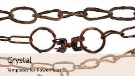  Presentation with slavery - Colorful presentation enhanced with history slavery - very old rusty chain isolated backdrop and a lemonade colored foreground