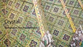  Presentation with bangkok - Slide deck having famous frame - grade palace decoration on wall background and a mint green colored foreground