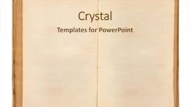  Presentation with old book - Colorful presentation theme enhanced with history victorian age - old book open isolated backdrop and a lemonade colored foreground