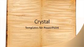  Presentation with blank old book - Amazing PPT layouts having history victorian age - old book with blank yellow backdrop and a  colored foreground