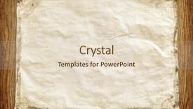  Presentation with white sheet - Cool new slides with history vintage - old white paper sheet backdrop and a lemonade colored foreground