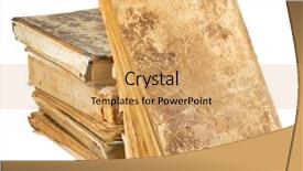  Presentation with shape - Amazing slide set having history vintange paper - old books of different shape backdrop and a  colored foreground