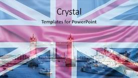  Presentation with voting - Slide set consisting of history voting - brexit concept - double exposure background and a light blue colored foreground