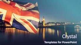  Presentation with british history - Slide deck having history voting - british union jack flag background and a  colored foreground