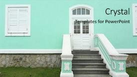  Presentation with macau - Presentation design featuring histroical - museum of taipa macau background and a  colored foreground