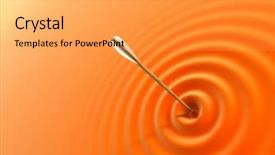  Presentation with hit target - Presentation theme consisting of hit target - 3d rendering of the arrows background and a yellow colored foreground