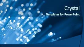  Presentation with fiber optics - Slide deck consisting of hitech - fiber optics lights abstract background background and a ocean colored foreground