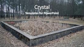  Presentation with post industrial - Colorful presentation theme enhanced with hitler's secret command post backdrop and a dark gray colored foreground