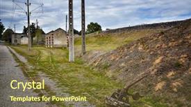  Presentation with preserved - PPT layouts with hitler - village of oradour sur glane background and a tawny brown colored foreground