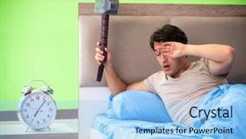  Presentation with sleep and dream - Slide deck consisting of hits miss - man having trouble with his background and a  colored foreground