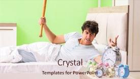  Presentation with mann has trouble - Amazing PPT theme having hits miss - young man having trouble waking backdrop and a lemonade colored foreground