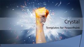  Presentation with fire sprinkler system - Amazing presentation theme having hits strongly and makes fire backdrop and a  colored foreground