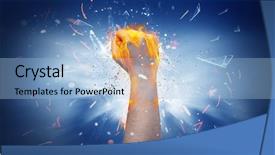  Presentation with fire truck police - Slide set featuring hits strongly and makes fire background and a  colored foreground