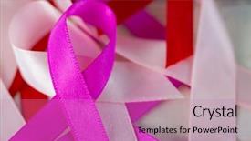  Presentation with hiv - Audience pleasing PPT theme consisting of hiv aids - close-up of cancer awareness ribbons backdrop and a coral colored foreground